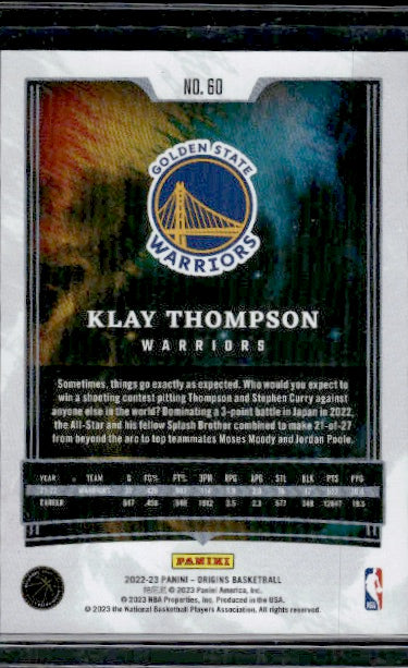 2022-23 Panini Origins #60 Klay Thompson Blue #/99