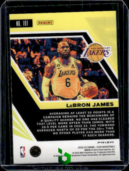 2022-23 Panini Flux #101 LeBron James Silver