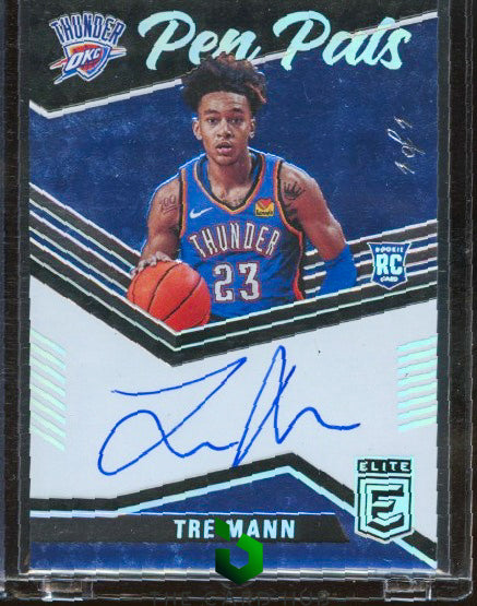 2021-22 Donruss Elite #PP-TMA Tre Mann Pen Pals Black RC