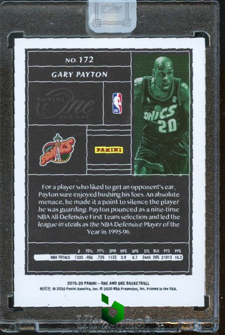 2019-20 Panini One and One #172 Gary Payton #/99
