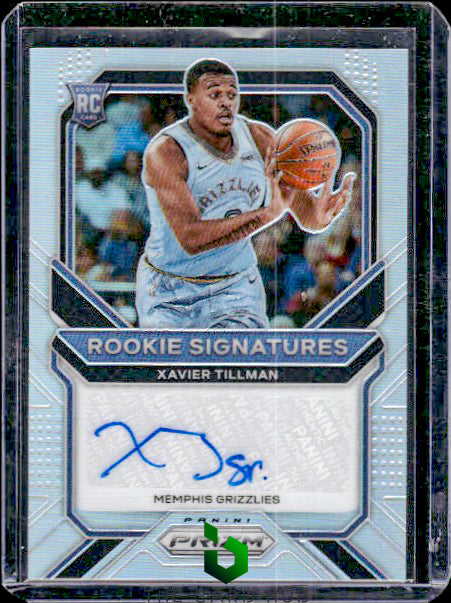 2020-21 Panini Prizm #RS-XTM Xavier Tillman Rookie Signatures Prizms Silver RC