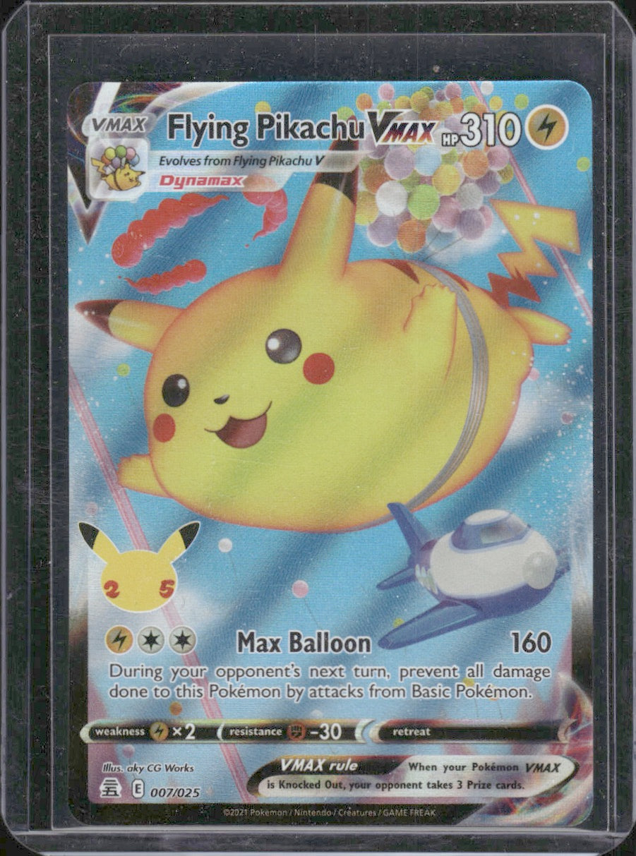 how rare is this pokemon card Flying Pikachu VMAX Celebrations #007/025 Ultra Rare – The Card Hub