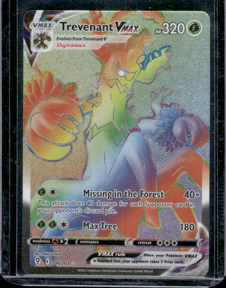 Trevenant VMAX (Secret) SWSH07: Evolving Skies #206/203 Secret Rare