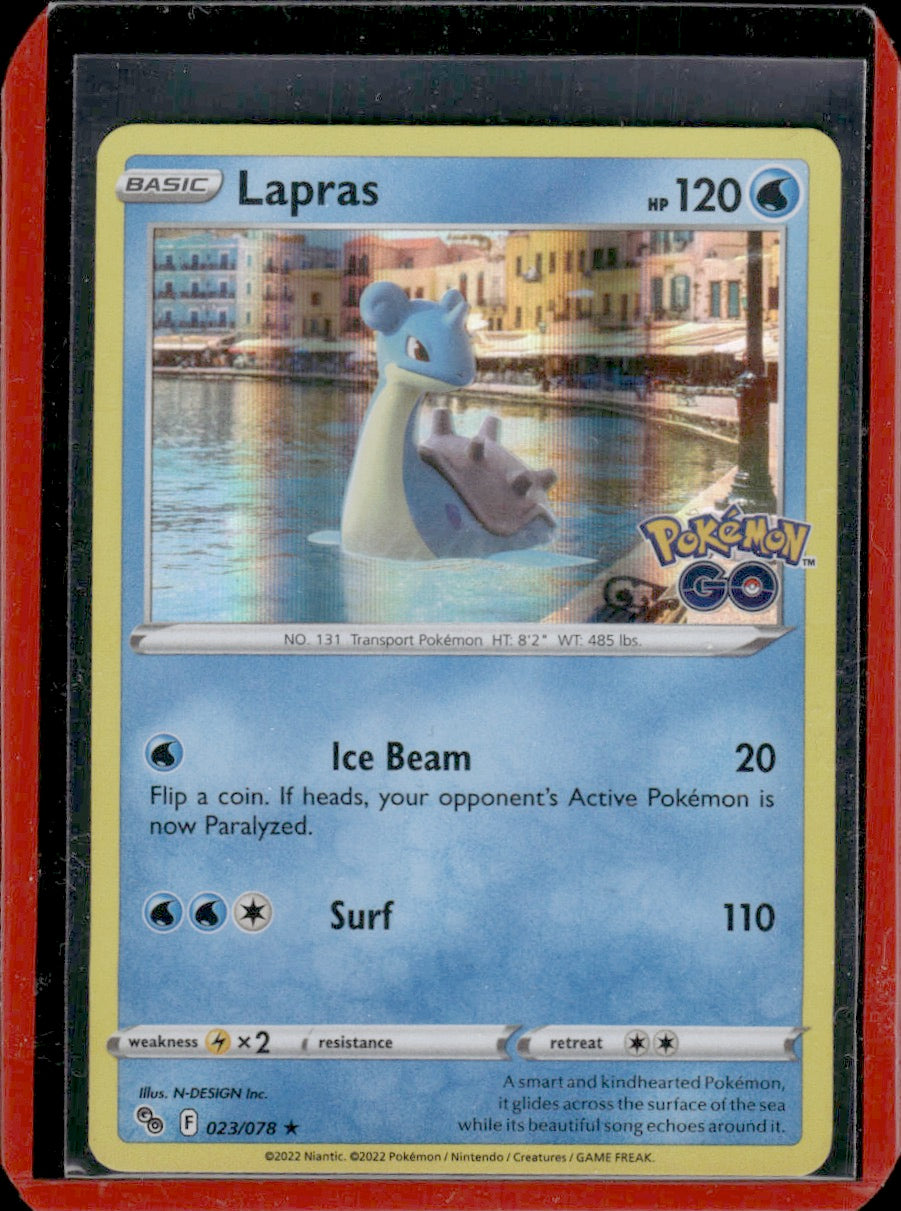 Lapras Pokemon GO #023/078 Holo Rare The Card Hub Lapras Pokemon GO #023/078 Holo Rare The Card Hub