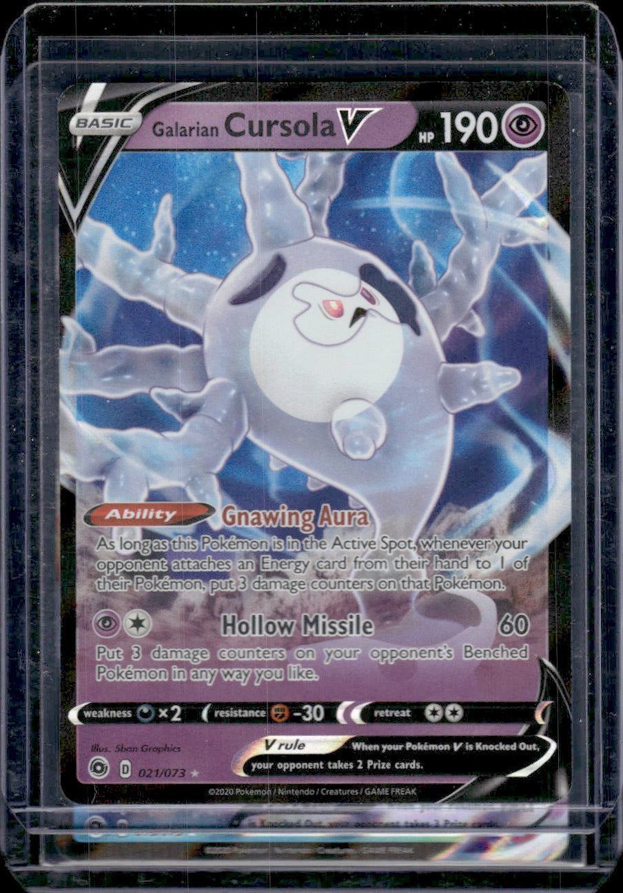 cursola pokemon card Galarian Cursola V Champion's Path #21/73 Ultra Rare – The Card Hub