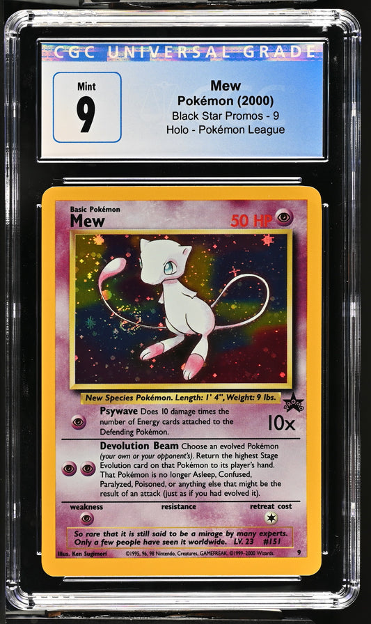 2000 Pokemon League Promo - WotC Mew #9 Holo CGC 9