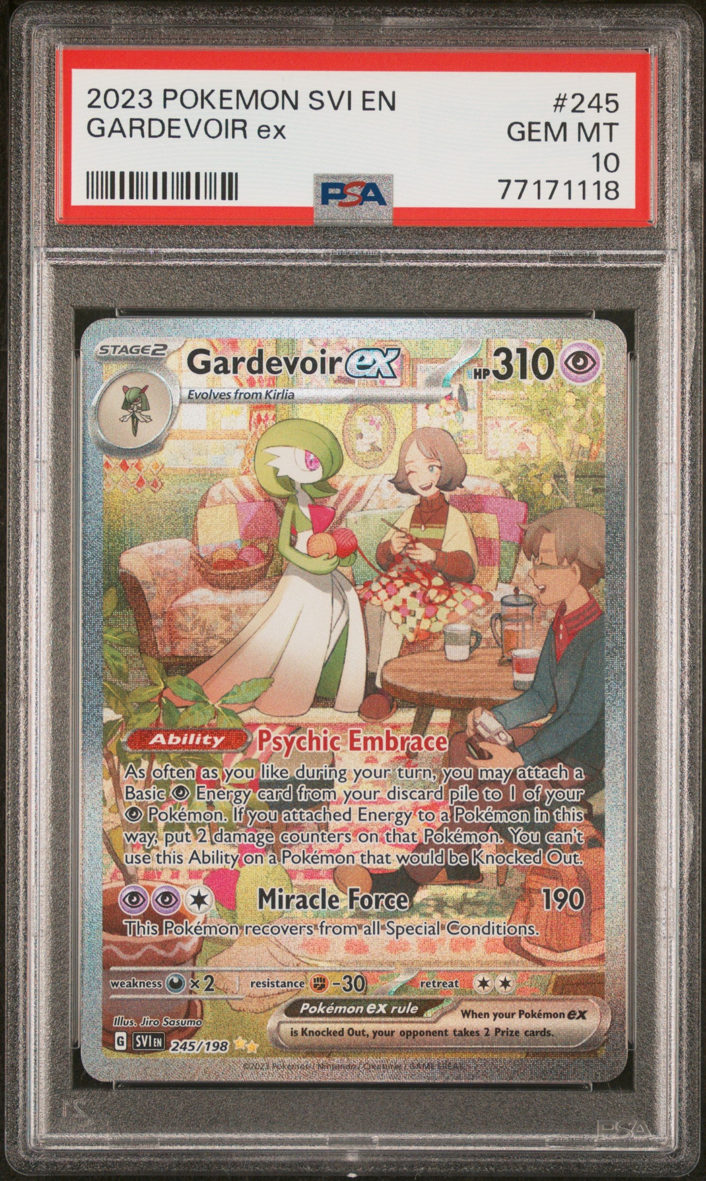 2023 Pokemon Svi En-Scarlet & Violet Gardevoir Ex #245 PSA 10
