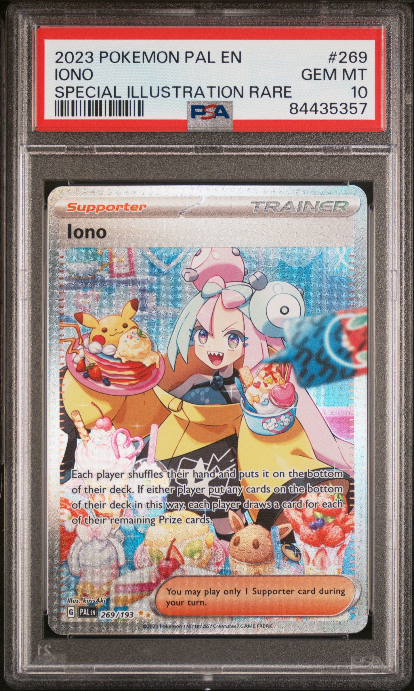 2023 Pokemon Pal En-Paldea Evolved Iono #269 PSA 10