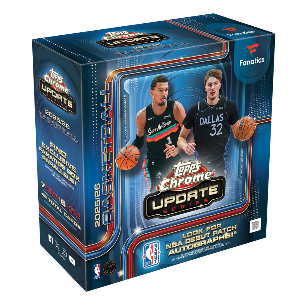 2025 Topps Chrome Update Basketball Fanatics Mega Box