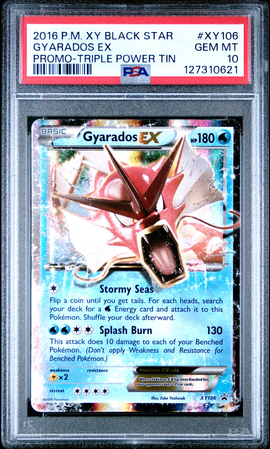2016 Pokemon Xy Black Star Promo Gyarados Ex #XY106 PSA 10