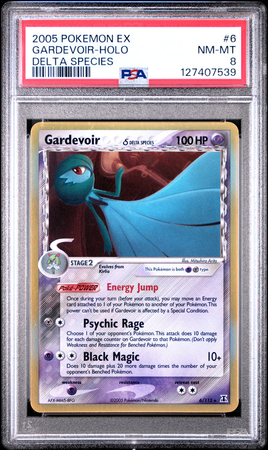 2005 Pokemon Ex Delta Species Gardevoir-Holo #6 PSA 8
