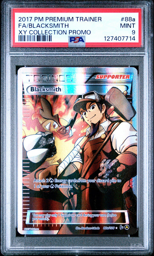 2017 Pokemon Premium Trainer Xy Collection Promo Fa/Blacksmith #88a PSA 9
