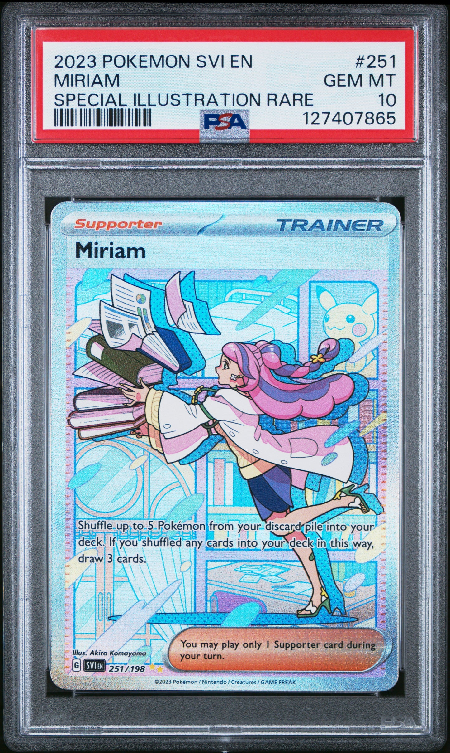 2023 Pokemon Svi En-Scarlet & Violet Miriam #251 PSA 10