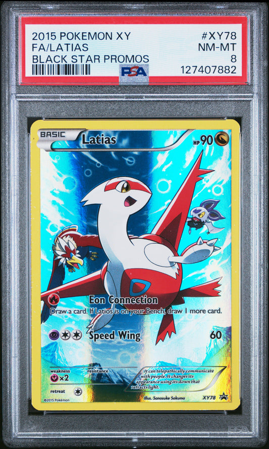 2015 Pokemon Xy Black Star Promos Fa/Latias #XY78 PSA 8