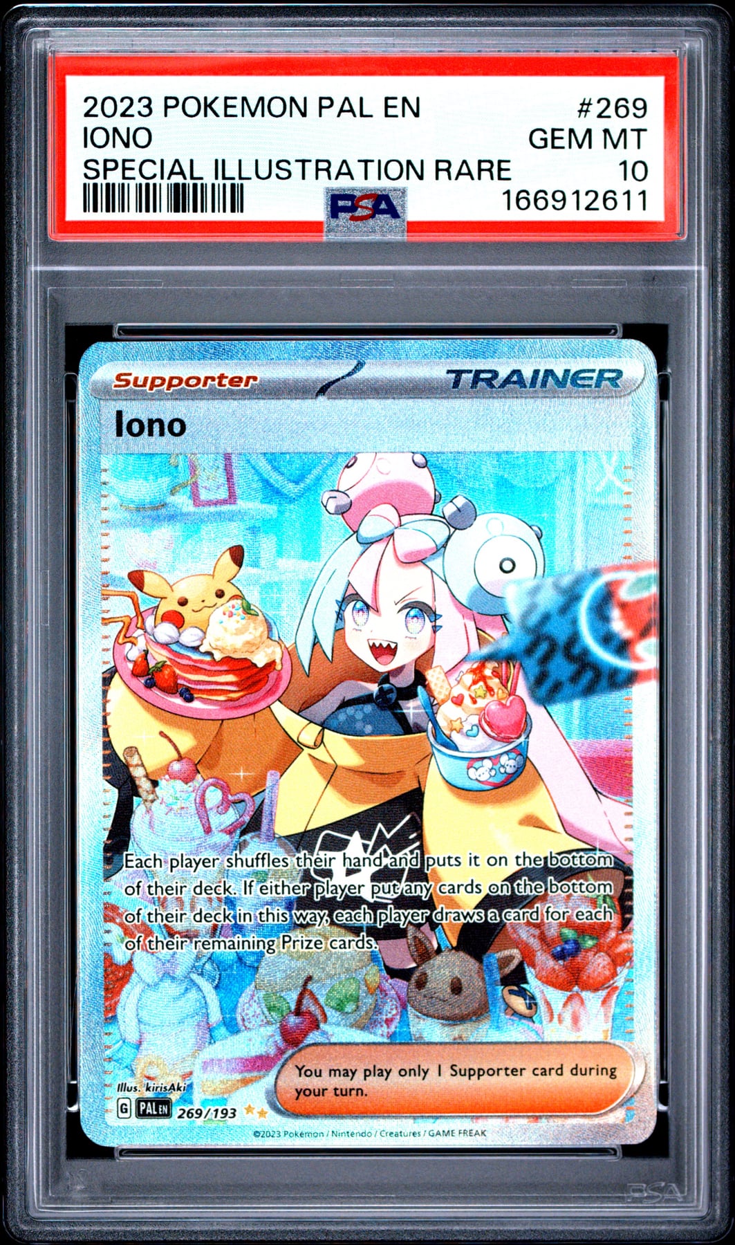 2023 Pokemon Pal En-Paldea Evolved Iono #269 PSA 10