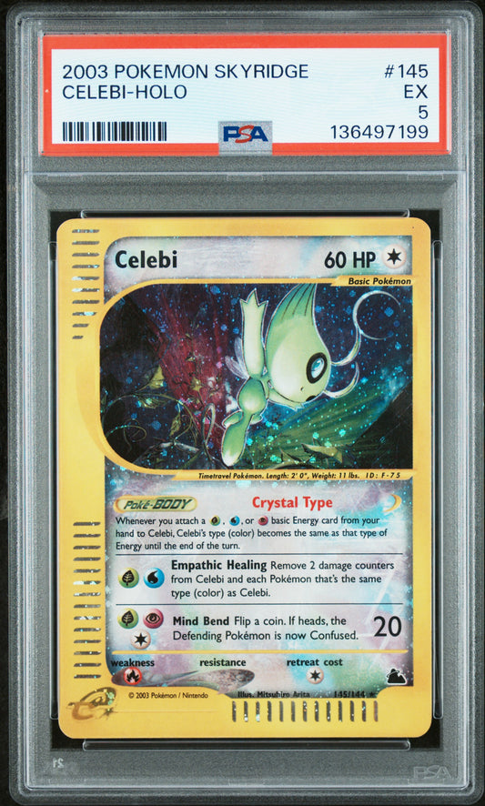 2003 Pokemon Skyridge Celebi-Holo #145 PSA 5