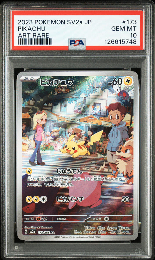 2023 Pokemon Japanese Sv2a-Pokemon Card 151 Pikachu #173 PSA 10