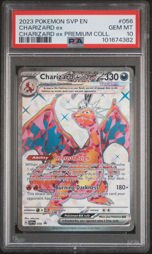 2023 Pokemon Svp En-Sv Black Star Promo Charizard Ex #056 PSA 10