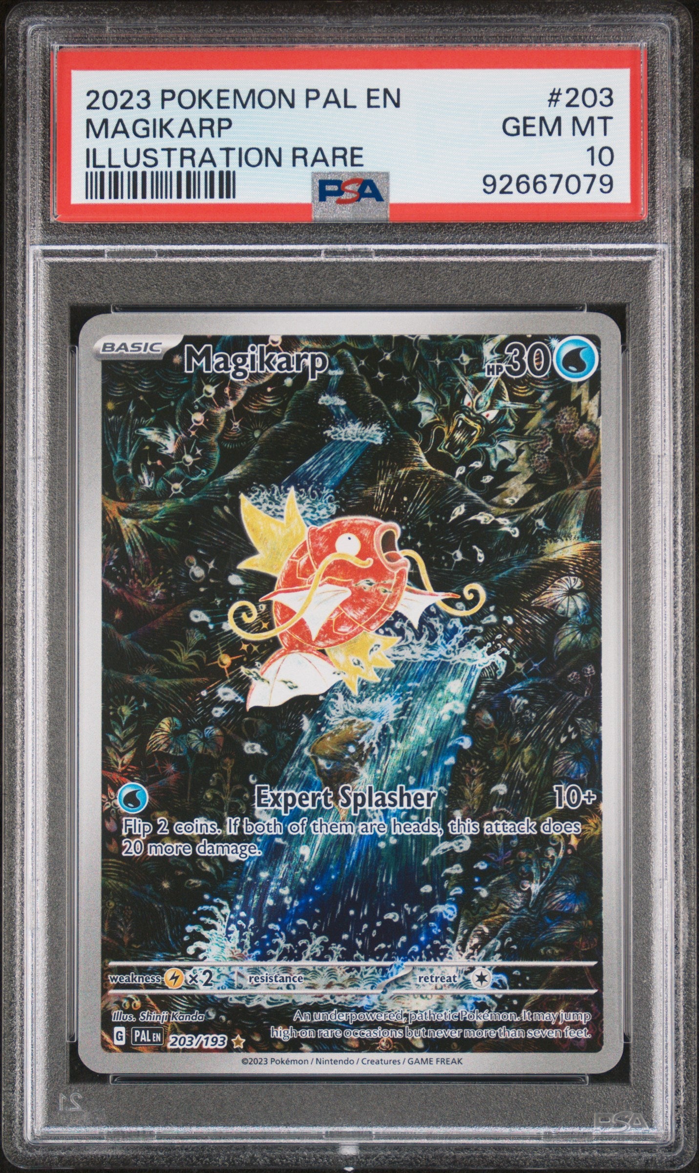 2023 Pokemon Pal En-Paldea Evolved Magikarp #203 PSA 10
