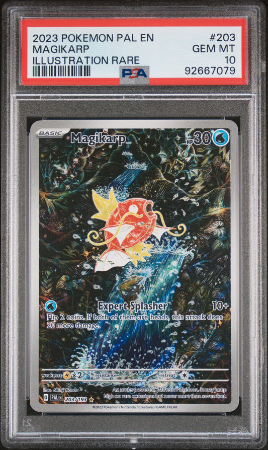 2023 Pokemon Pal En-Paldea Evolved Magikarp #203 PSA 10