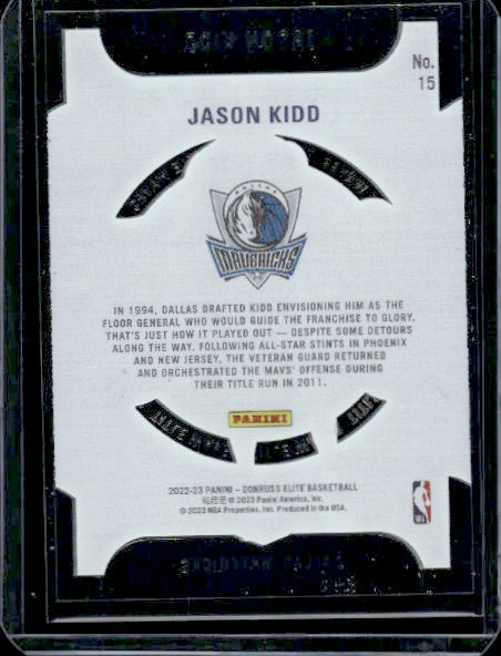 2022-23 Donruss Elite #15 Jason Kidd Title Waves