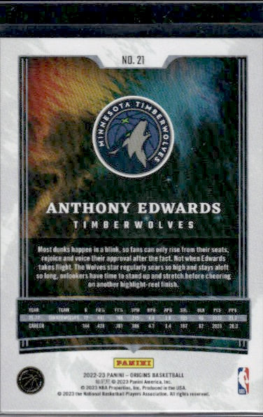 2022-23 Panini Origins #21 Anthony Edwards