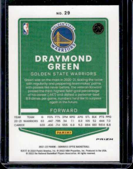 2022-23 Donruss Optic #79 Draymond Green Red Wave