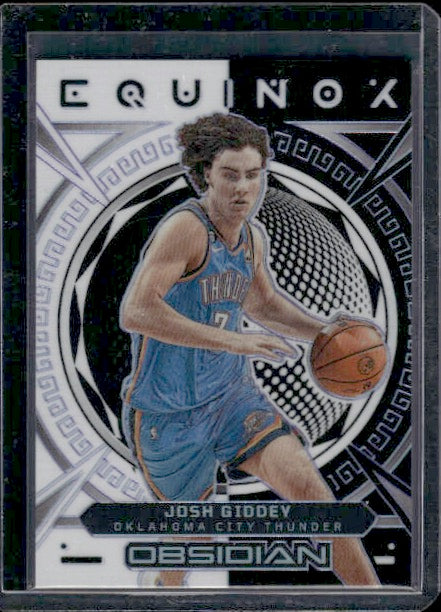 2022-23 Panini Obsidian #14 Josh Giddey Equinox Electric Etch Purple #/75