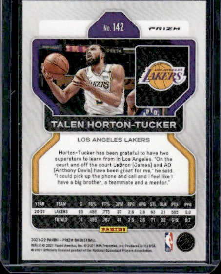 2021-22 Panini Prizm #142 Talen Horton-Tucker Silver