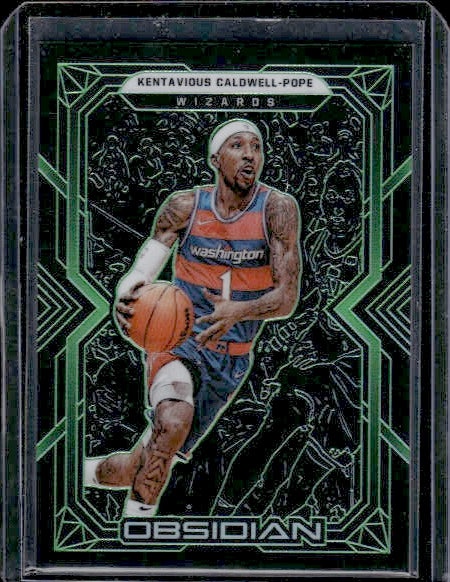 2021-22 Panini Obsidian #75 Kentavious Caldwell-Pope Electric Etch Green #/25