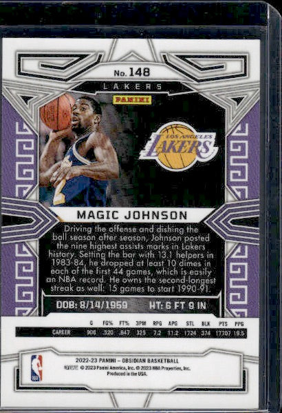 2022-23 Panini Obsidian #148 Magic Johnson