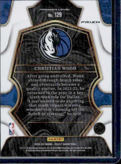 2022-23 Panini Select #129 Christian Wood Tri-Color Prizms