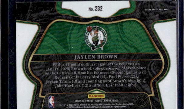 2022-23 Panini Select #232 Jaylen Brown