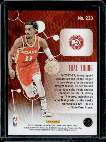 2022-23 Panini Chronicles #233 Trae Young Orange #/75