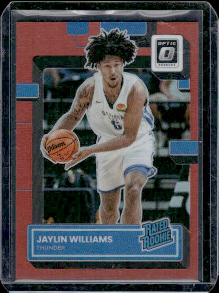 2022-23 Donruss Optic #246 Jaylin Williams Red #/99 RC