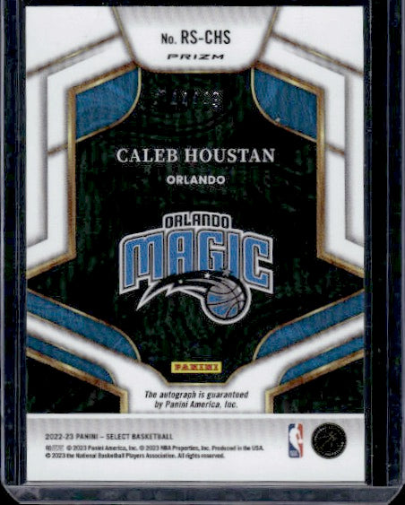 2022-23 Panini Select #RS-CHS Caleb Houstan Signatures Blue Prizms #/49 RC