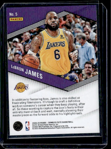 2022-23 Donruss Elite #5 LeBron James Spellbound