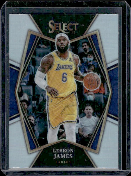 2021-22 Panini Select #195 LeBron James Silver Prizms