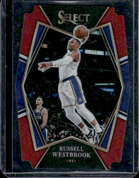 2021-22 Panini Select #189 Russell Westbrook Maroon Prizms Die Cut #/175