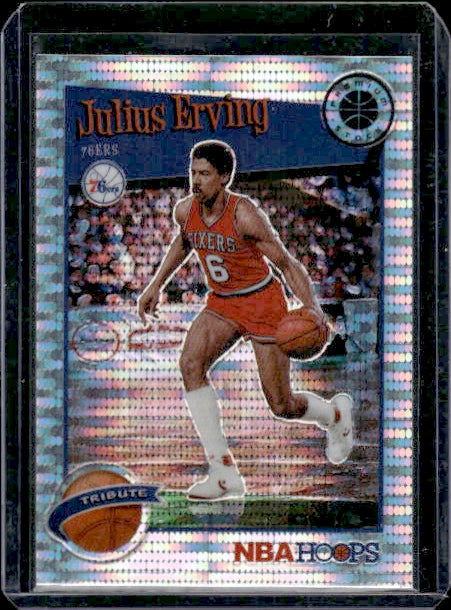 2019-20 Hoops Premium Stock #293 Julius Erving Prizms Pulsar