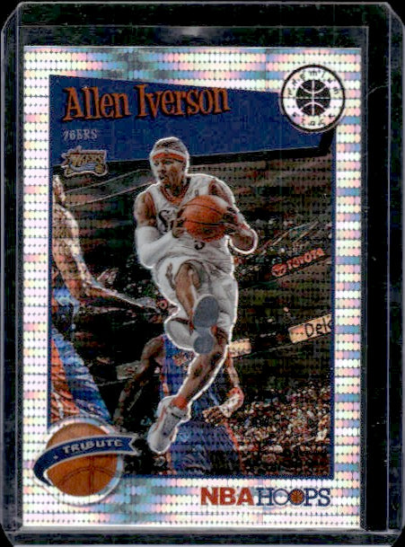 2019-20 Hoops Premium Stock #285 Allen Iverson Prizms Pulsar