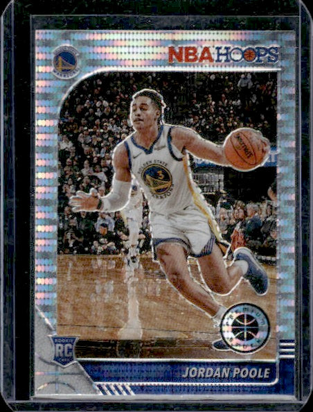 2019-20 Hoops Premium Stock #223 Jordan Poole Prizms Pulsar