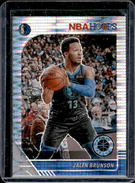 2019-20 Hoops Premium Stock #42 Jalen Brunson Prizms Pulsar