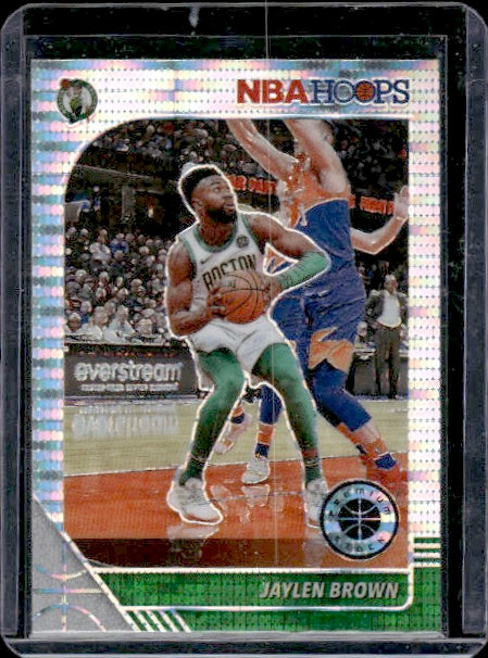 2019-20 Hoops Premium Stock #7 Jaylen Brown Prizms Pulsar