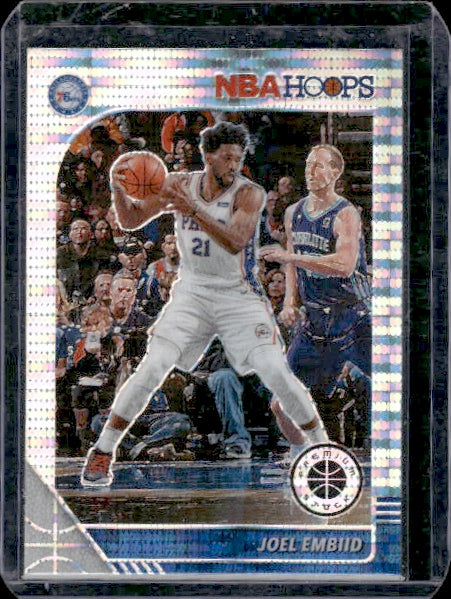 2019-20 Hoops Premium Stock #145 Joel Embiid Prizms Pulsar