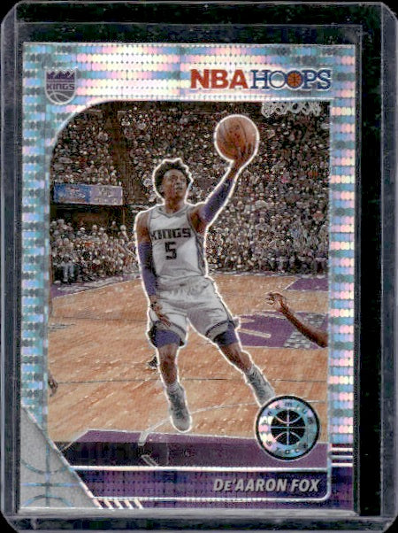 2019-20 Hoops Premium Stock #165 De'Aaron Fox Prizms Pulsar