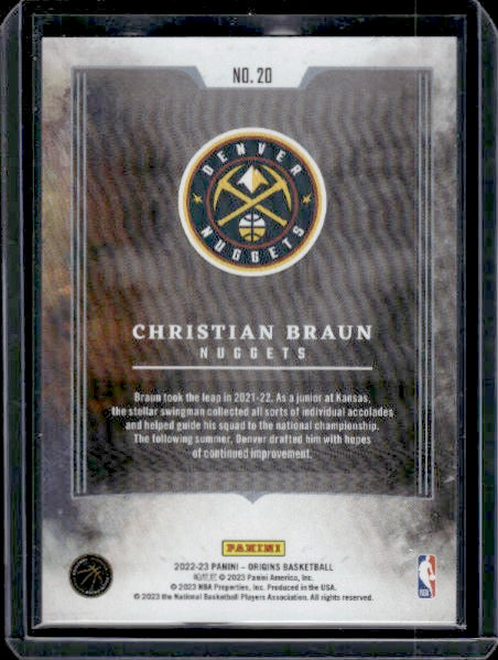 2022-23 Panini Origins #20 Christian Braun Taking the Leap