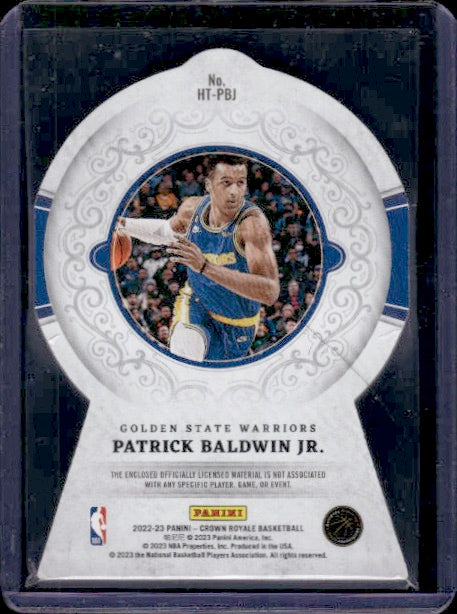 2022-23 Panini Crown Royale #HT-PBJ Patrick Baldwin Jr. Heirs to the Throne MEM