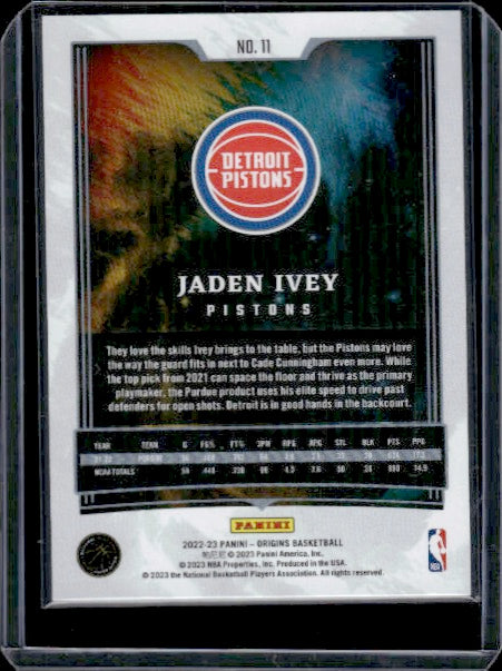 2022-23 Panini Origins #11 Jaden Ivey RC