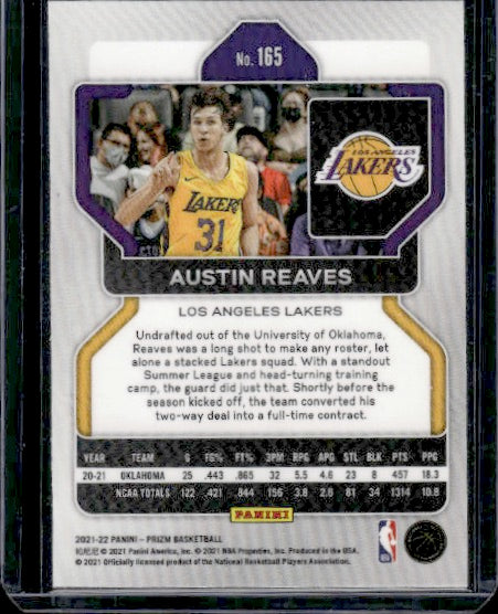 2021-22 Panini Prizm #165 Austin Reaves RC